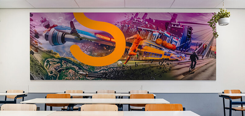 Inspirerende wandvisual Stanislas Pijnacker | Visual Impact