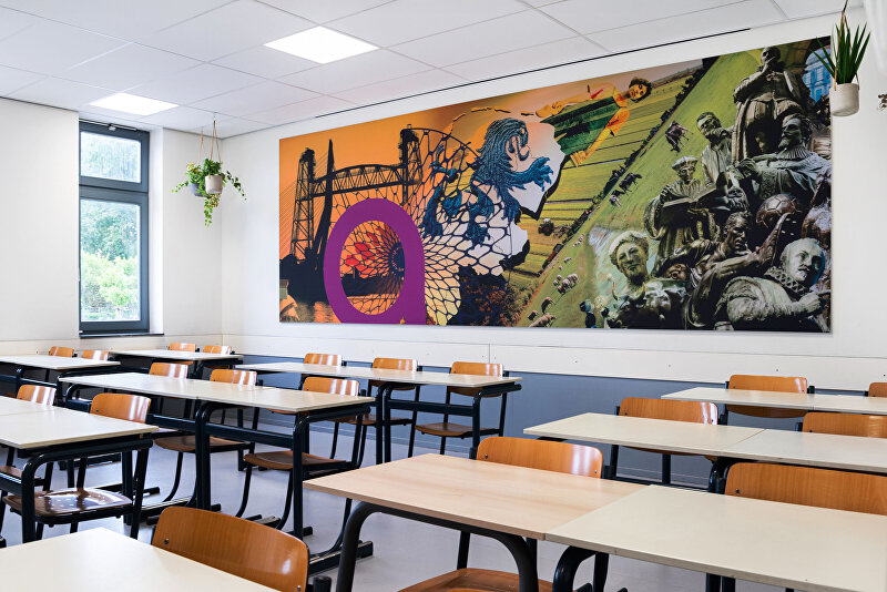 Inspirerende wandvisual Stanislas Pijnacker | Visual Impact